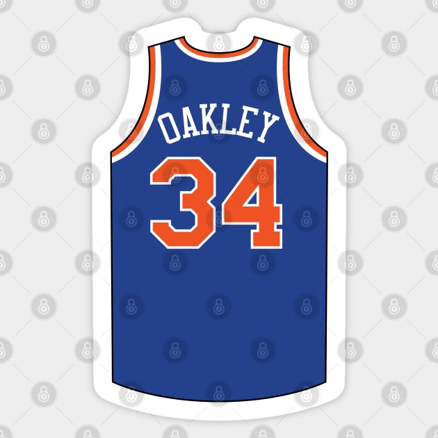 Charles Oakley New York Jersey Qiangy Sticker by qiangdade